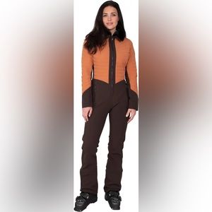 NWT-  Obermeyer Katze Down Snowsuit - Women's Size 8- Copper Bowl
